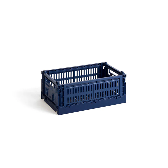 HAY - Stapelkiste &quot;Colour Crate&quot; S dark blue