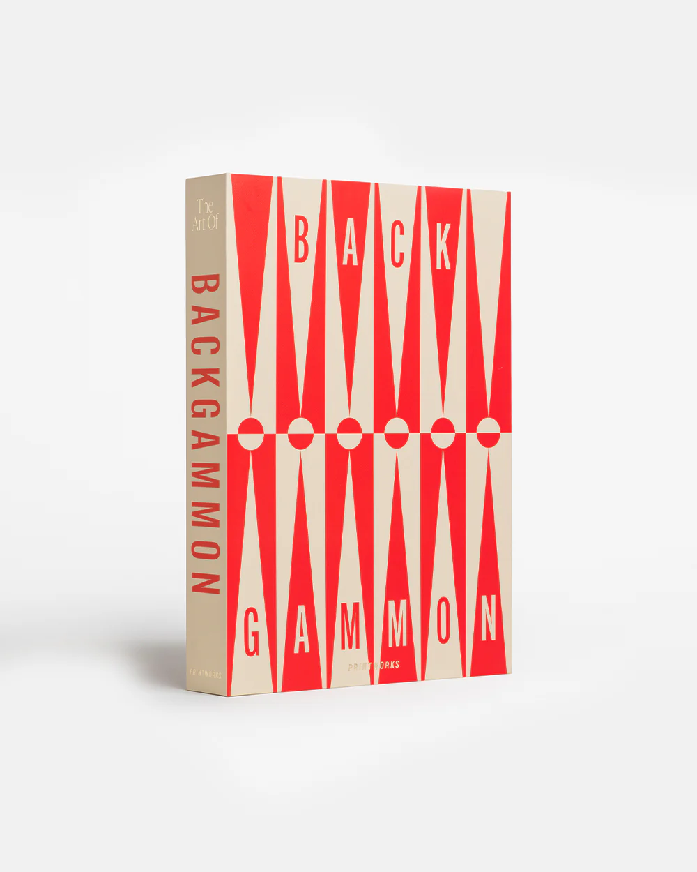 Printworks - Classic - Art of Backgammon, Red/Cream
