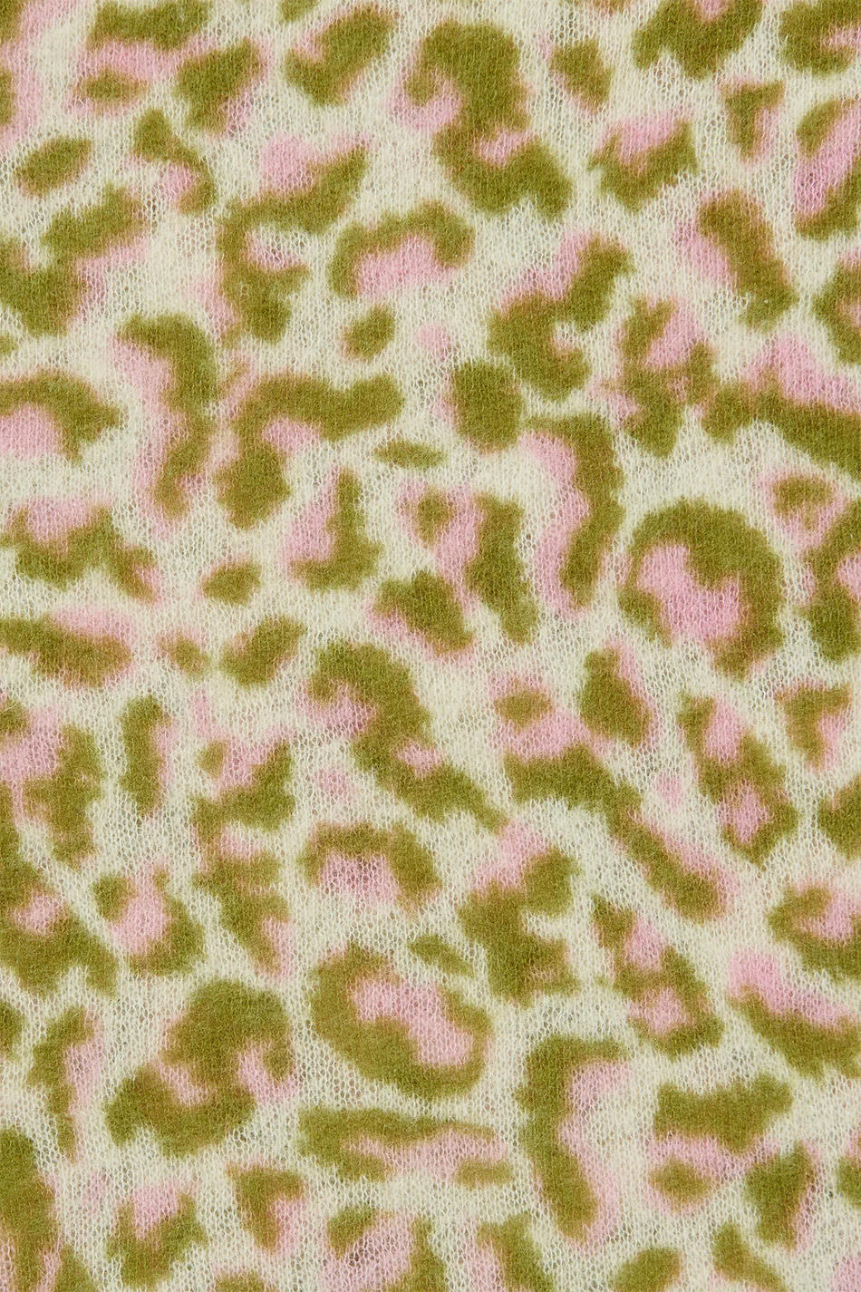 PUR SCHOEN - Tuch 3-Eck ADRIA leo rose grün, 30500/6314/OS