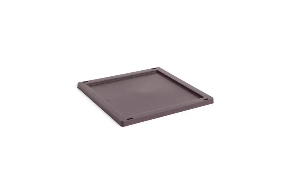 HAY - HAY Colour Crate Lid Plastic Medium Square Cube, Bordeaux