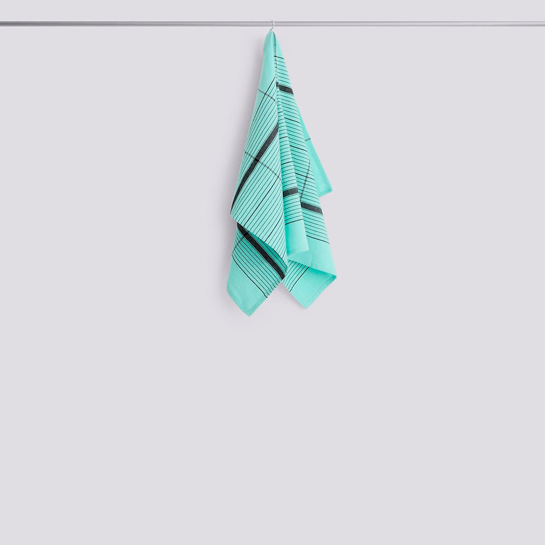 HAY - Linear Tea Towel W52 x L80, Turquoise