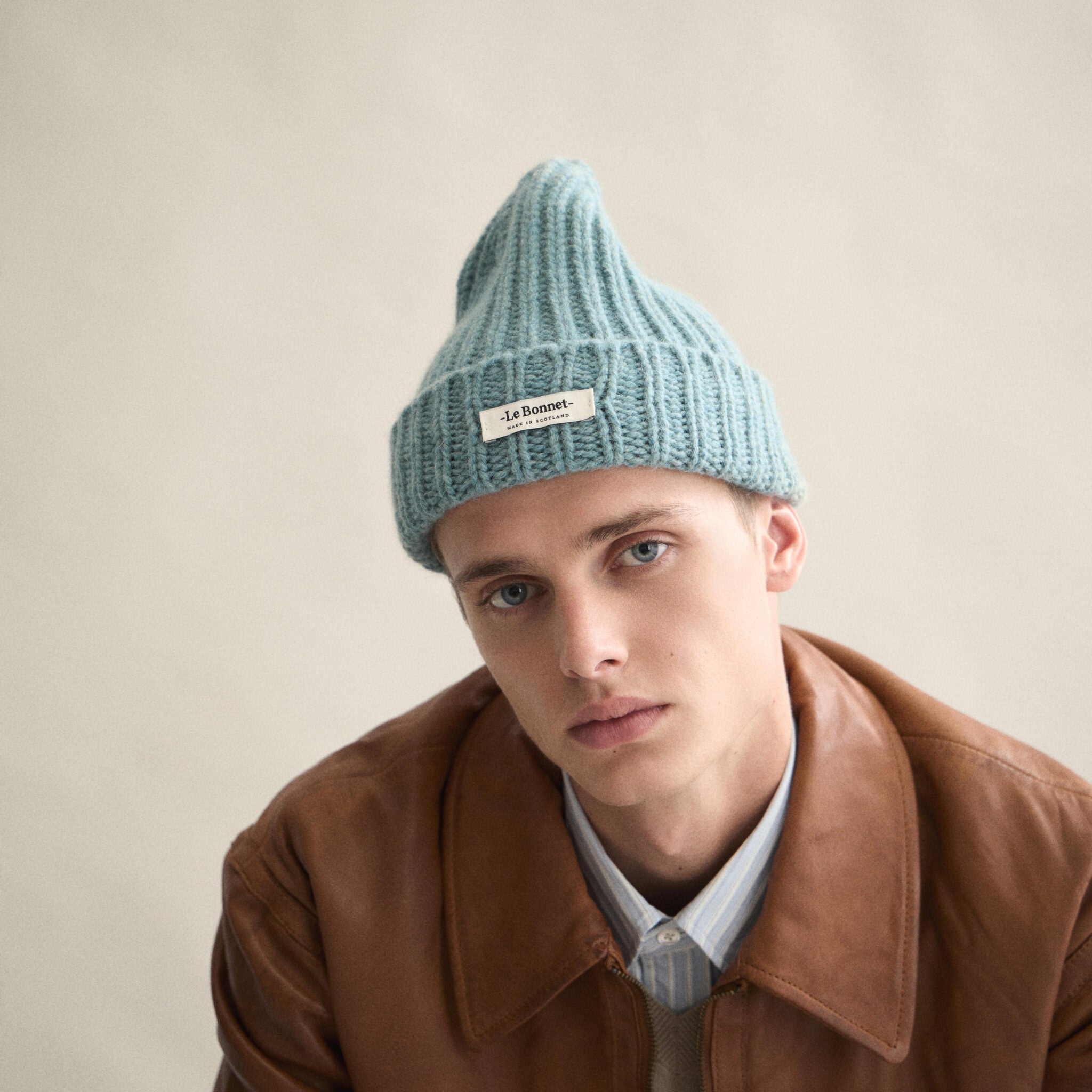 Le Bonnet - Strickmütze &quot;Logo&quot; Basil