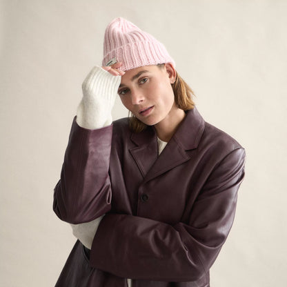 Le Bonnet - Strickmütze &quot;Logo&quot; Blush