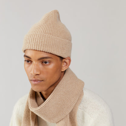 LE BONNET - Strickschal Sand