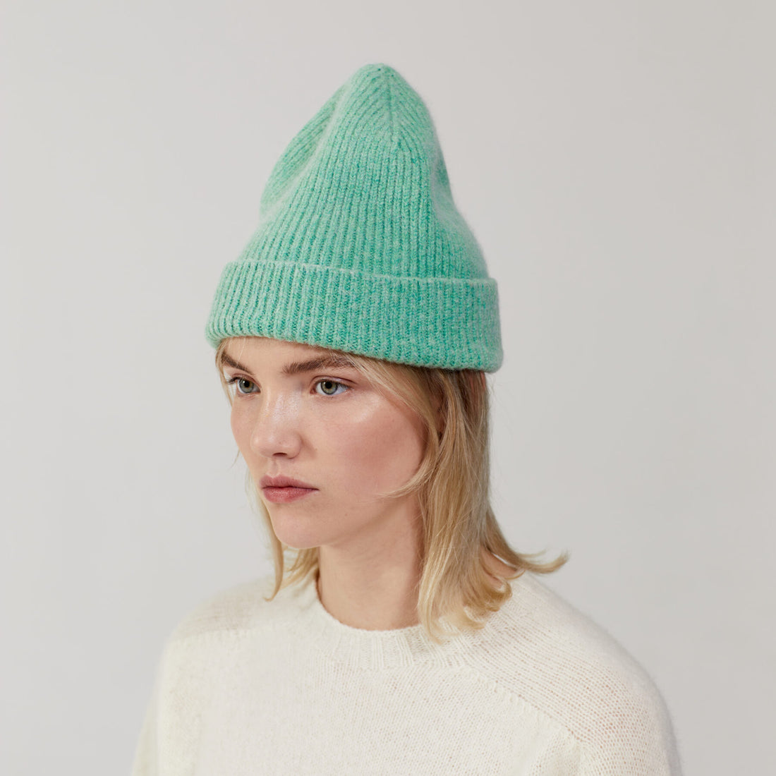 LE BONNET - Strickmütze &quot;Beanie&quot; Jade