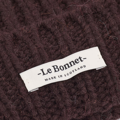 LE BONNET - Strickmütze &quot;Logo espresso&quot;
