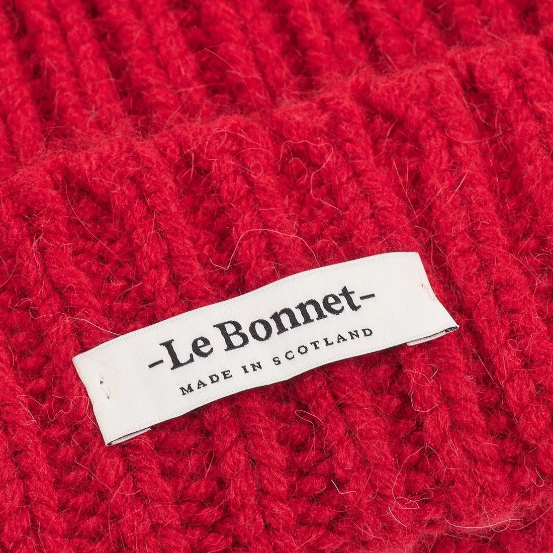 Le Bonnet - Strickmütze &quot;Logo&quot; Framboise