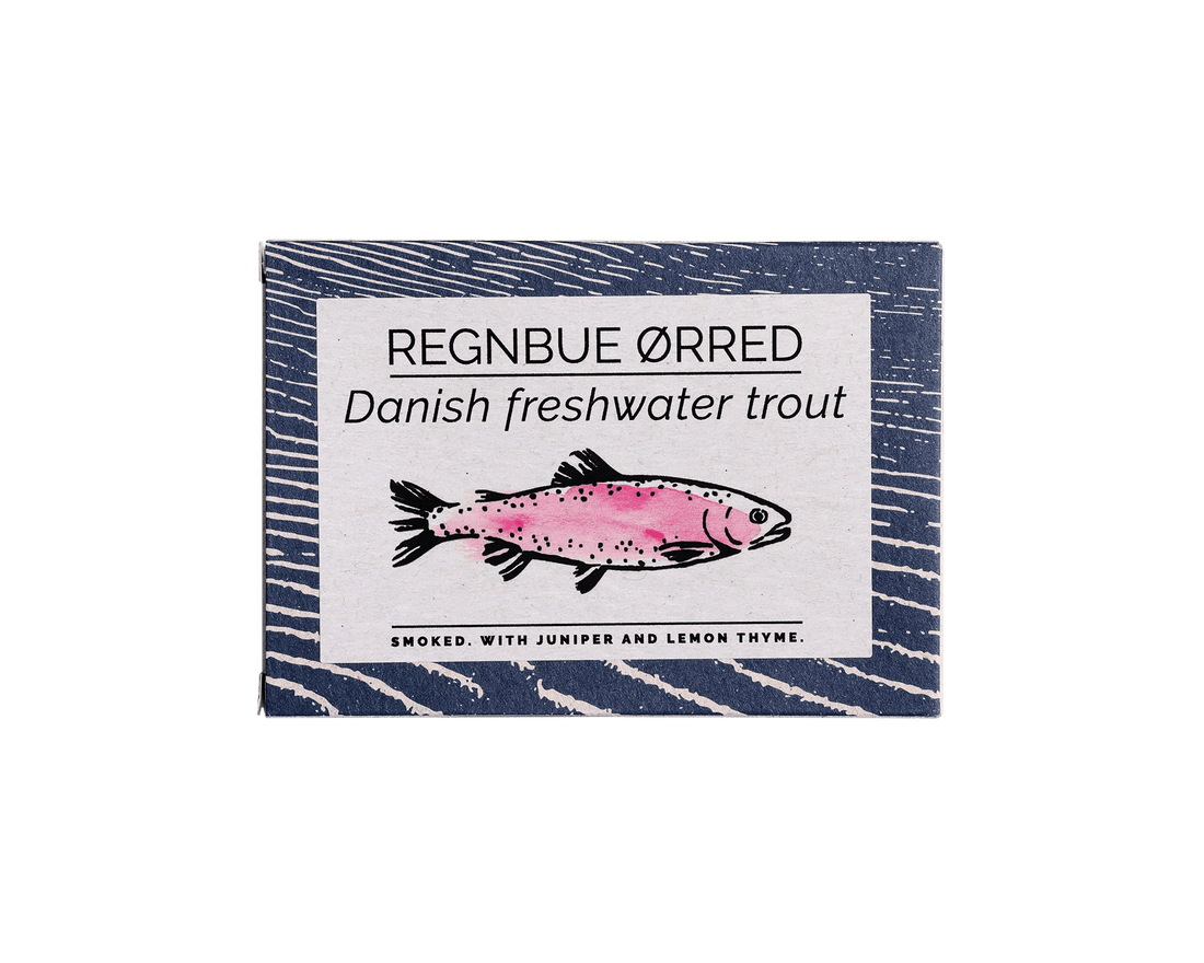 Fangst - Regenbogenforelle Regnbue, in organic oil