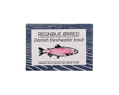 Fangst - Regenbogenforelle Regnbue, in organic oil