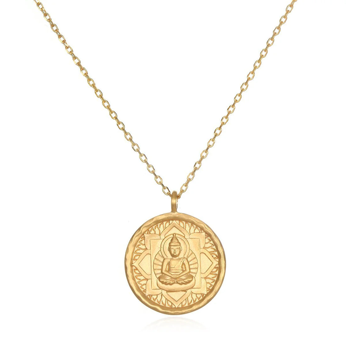 SATYA - Damen Kette Buddha, Inner Peace, vergoldet