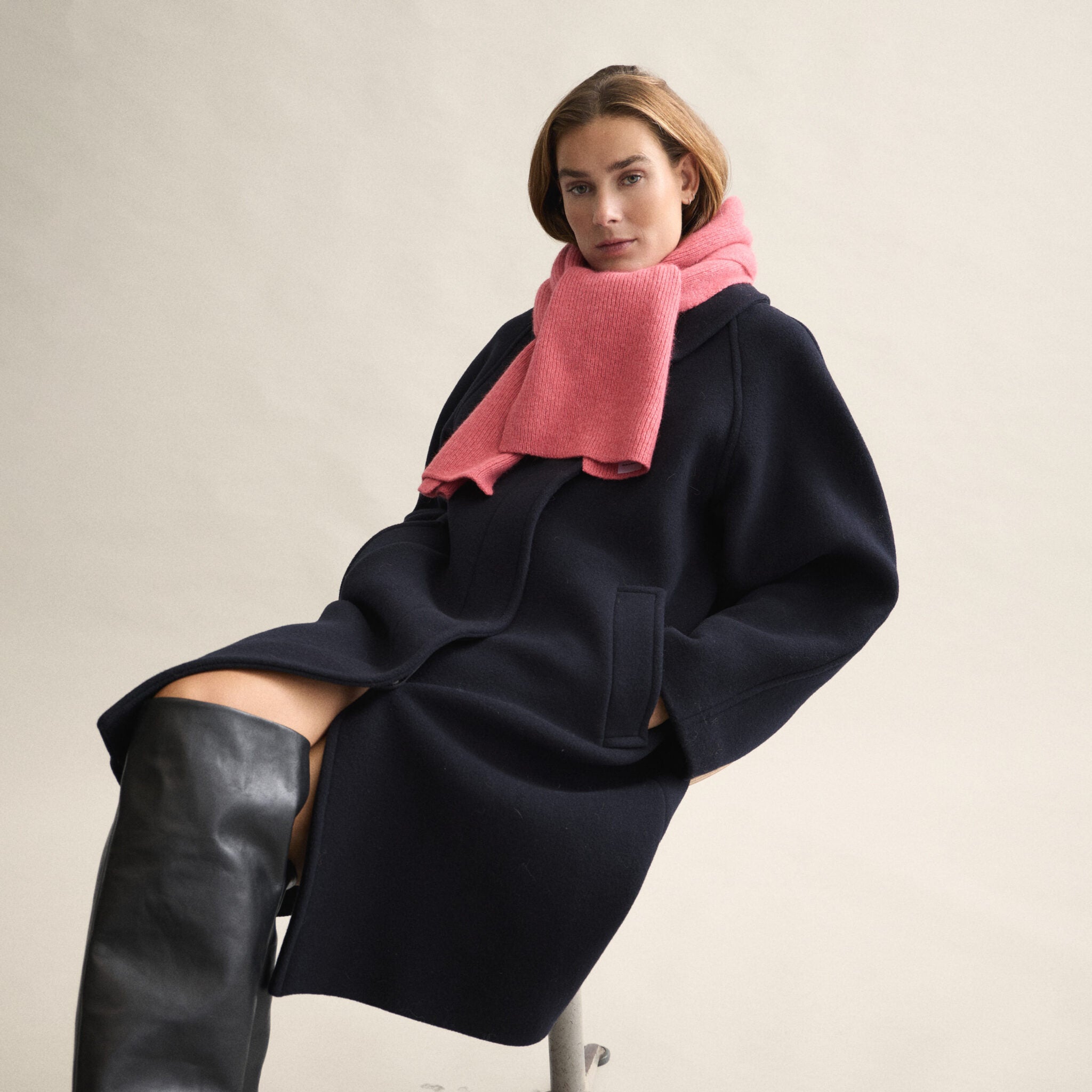 Le Bonnet - Strickschal Fuchsia