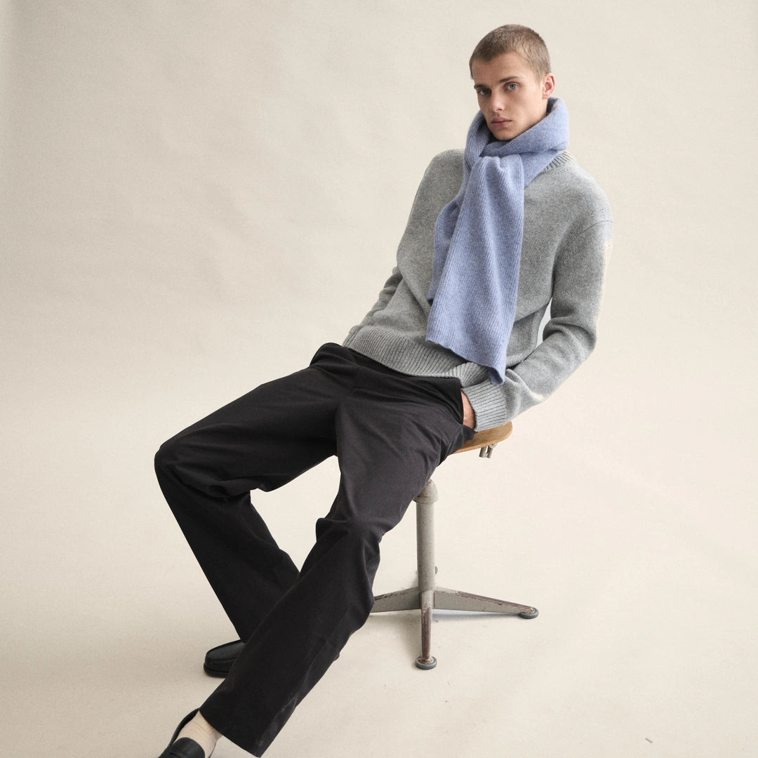 LE BONNET - Strickschal Washed Denim