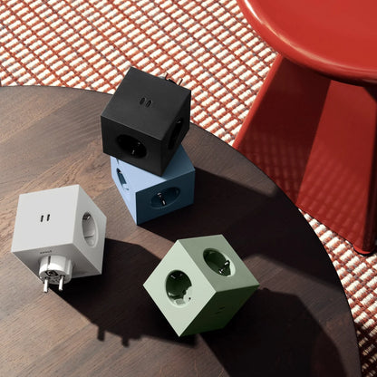 AVOLT - Steckdosenwürfel &quot;Square 2&quot; Shark Blue