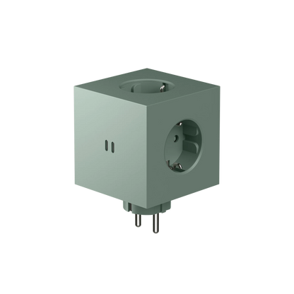 AVOLT - Steckdosenwürfel &quot;Square 2&quot; Oak Green
