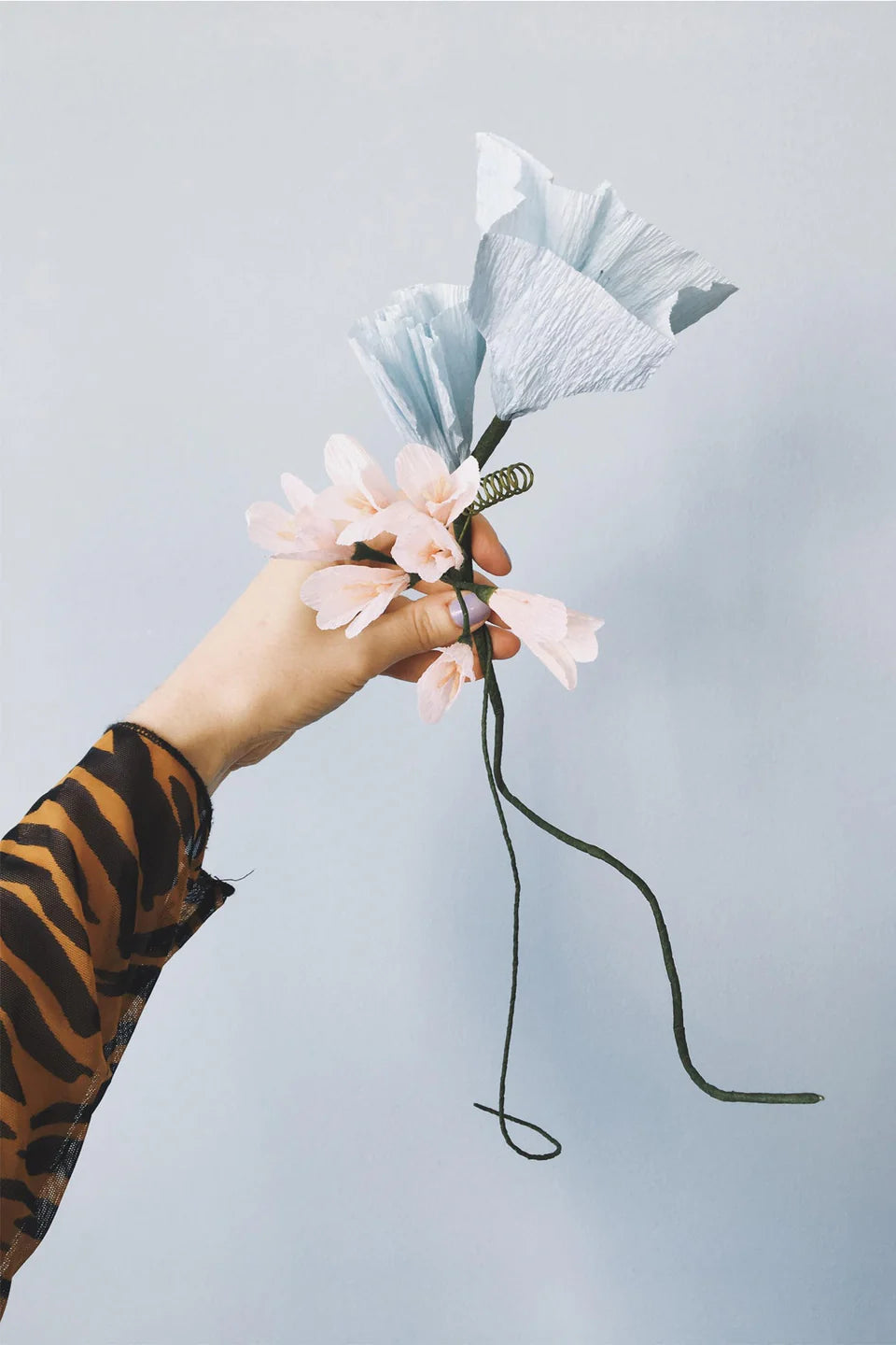 STUDIO ABOUT - PAPER FLOWER, Morning Glory, Blue 8ß430B
