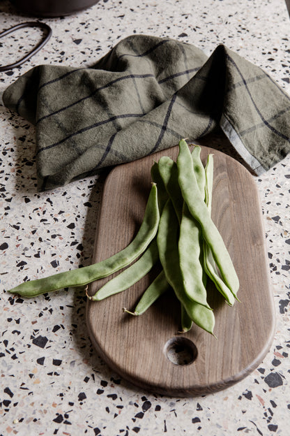 FERM LIVING - Geschirrtuch &quot;Hale Tea Towel&quot; Green/Black