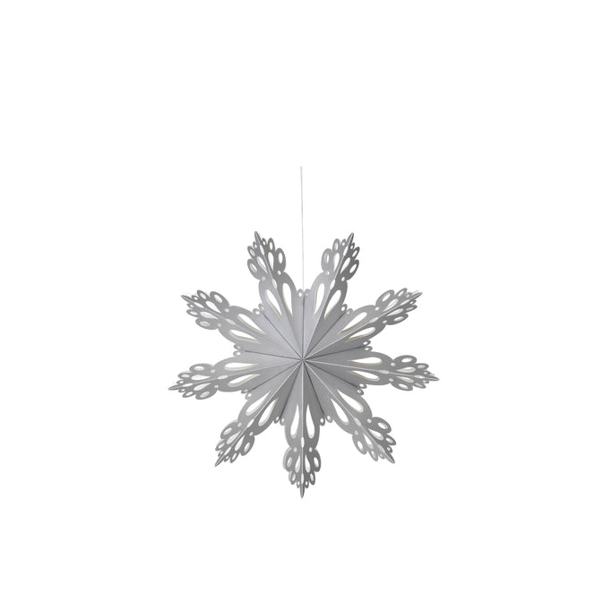 BROSTE COPENHAGEN - Weihnachtsdeko &quot;Snowflake&quot; Papier Silver S