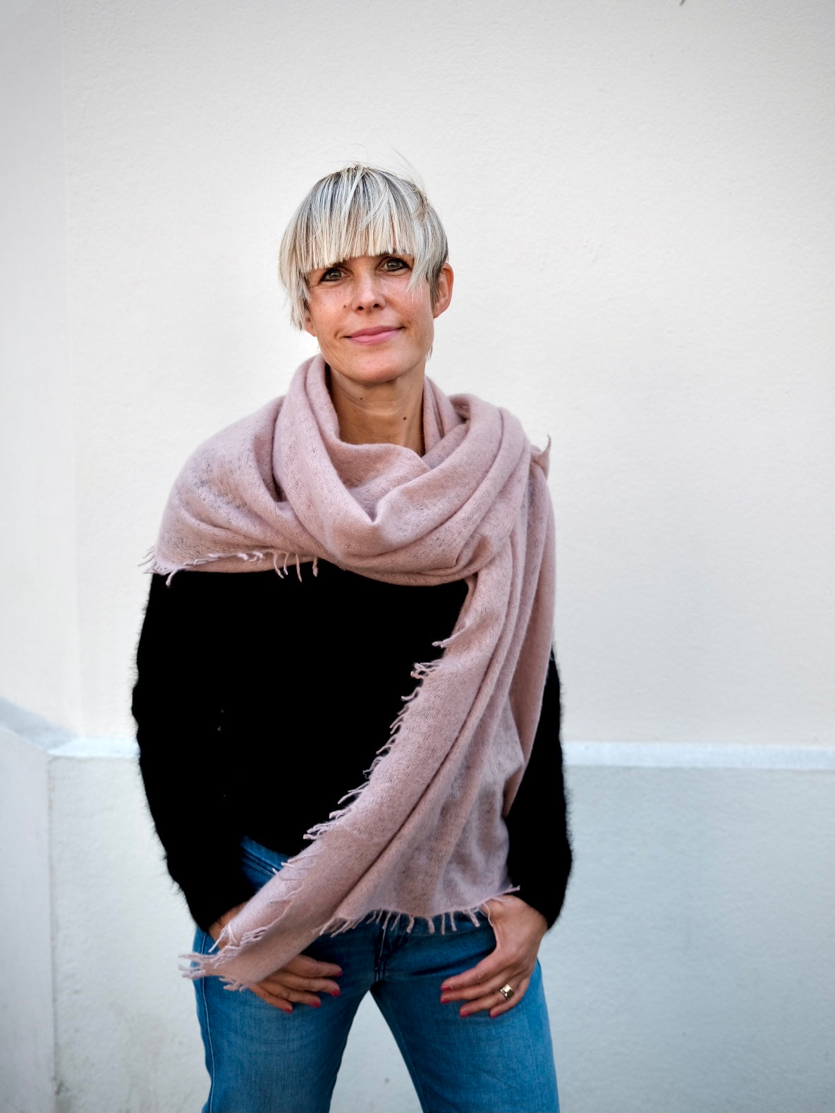 PUR SCHOEN - Kaschmirschal &quot;247-4011&quot; in Stone -  - No59 Conceptstore Cologne