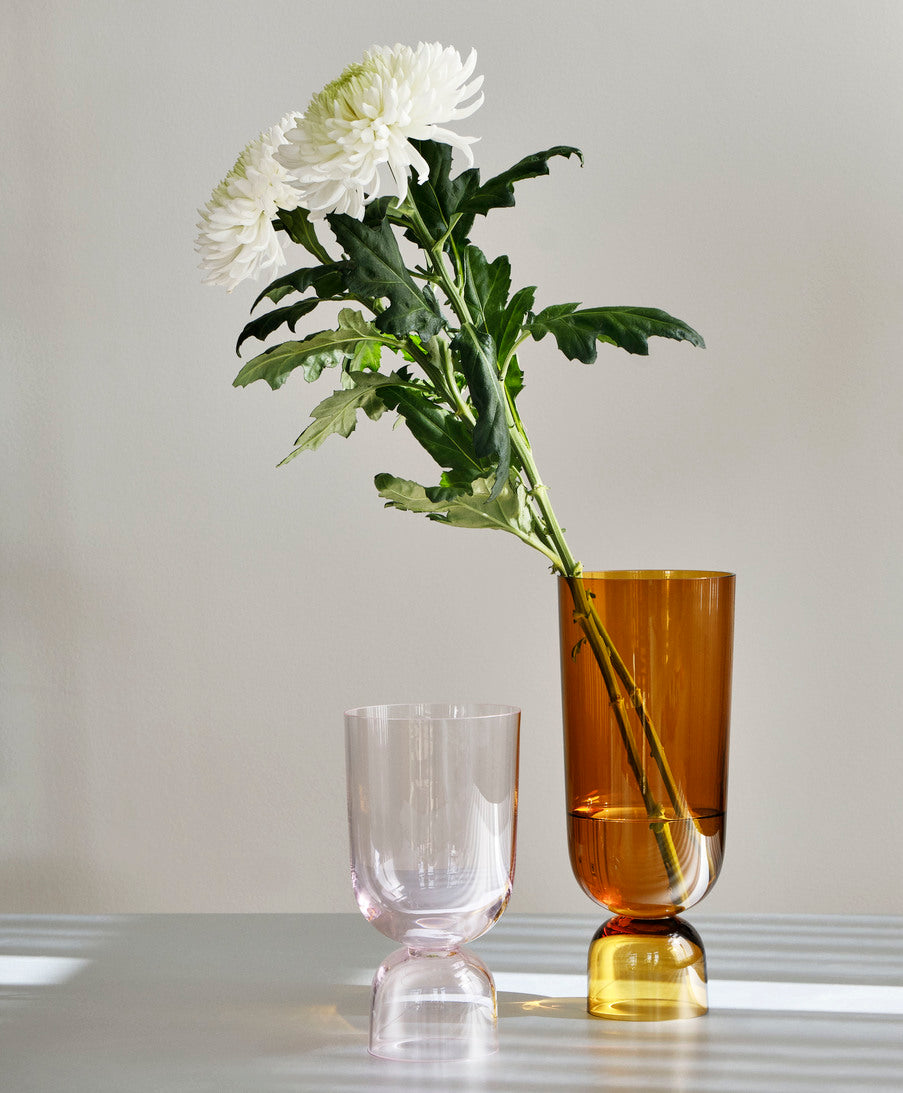 HAY - Vase &quot;Bottoms Up&quot; L in Amber -  - No59 Conceptstore Cologne
