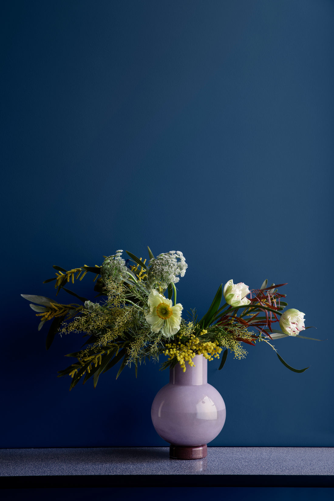 BROSTE COPENHAGEN - Vase &quot;Mari&quot; Orchid Hush/ Puce Aubergine