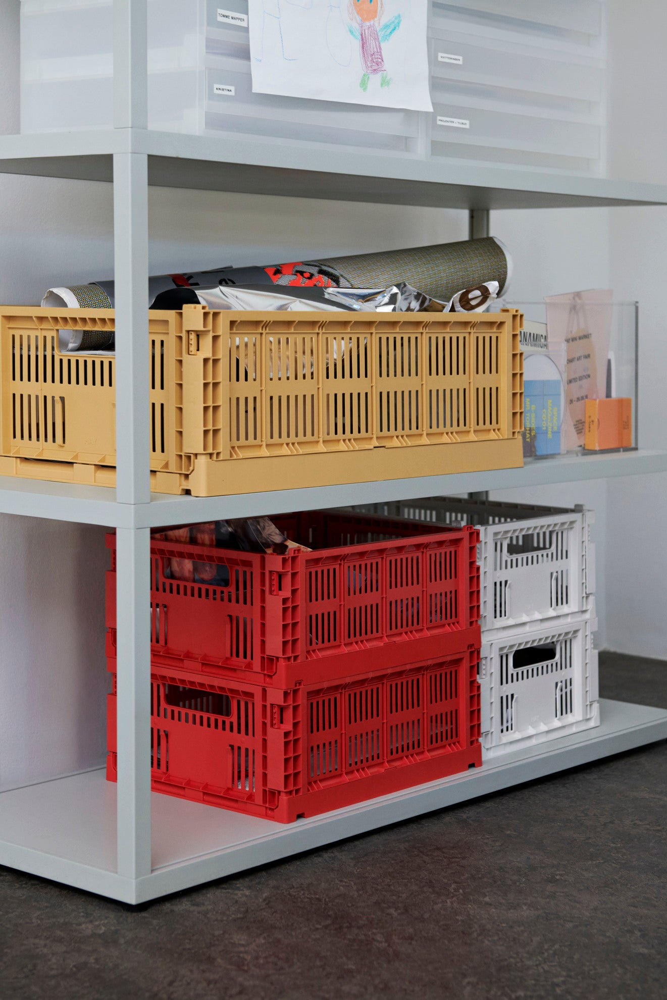 HAY - Stapelkiste &quot;Colour Crate&quot; S Red -  - No59 Conceptstore Cologne