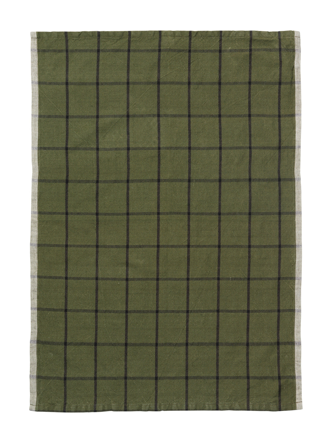 FERM LIVING - Geschirrtuch &quot;Hale Tea Towel&quot; Green/Black