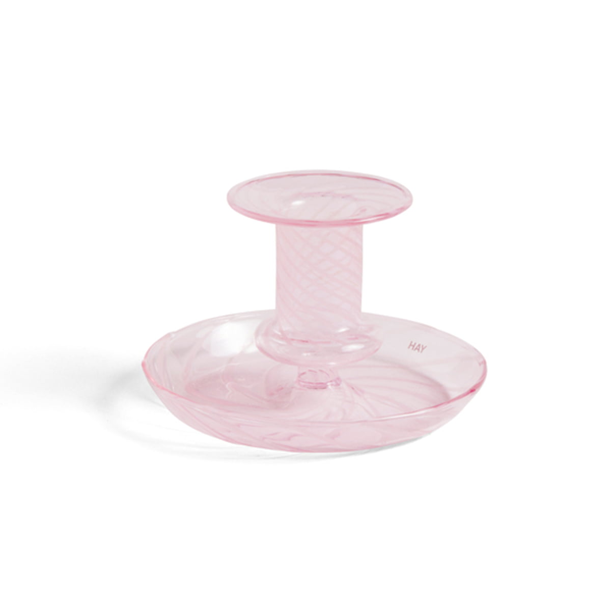 HAY - Kerzenständer &quot;Flare Stripe&quot; Pink White -  - No59 Conceptstore Cologne