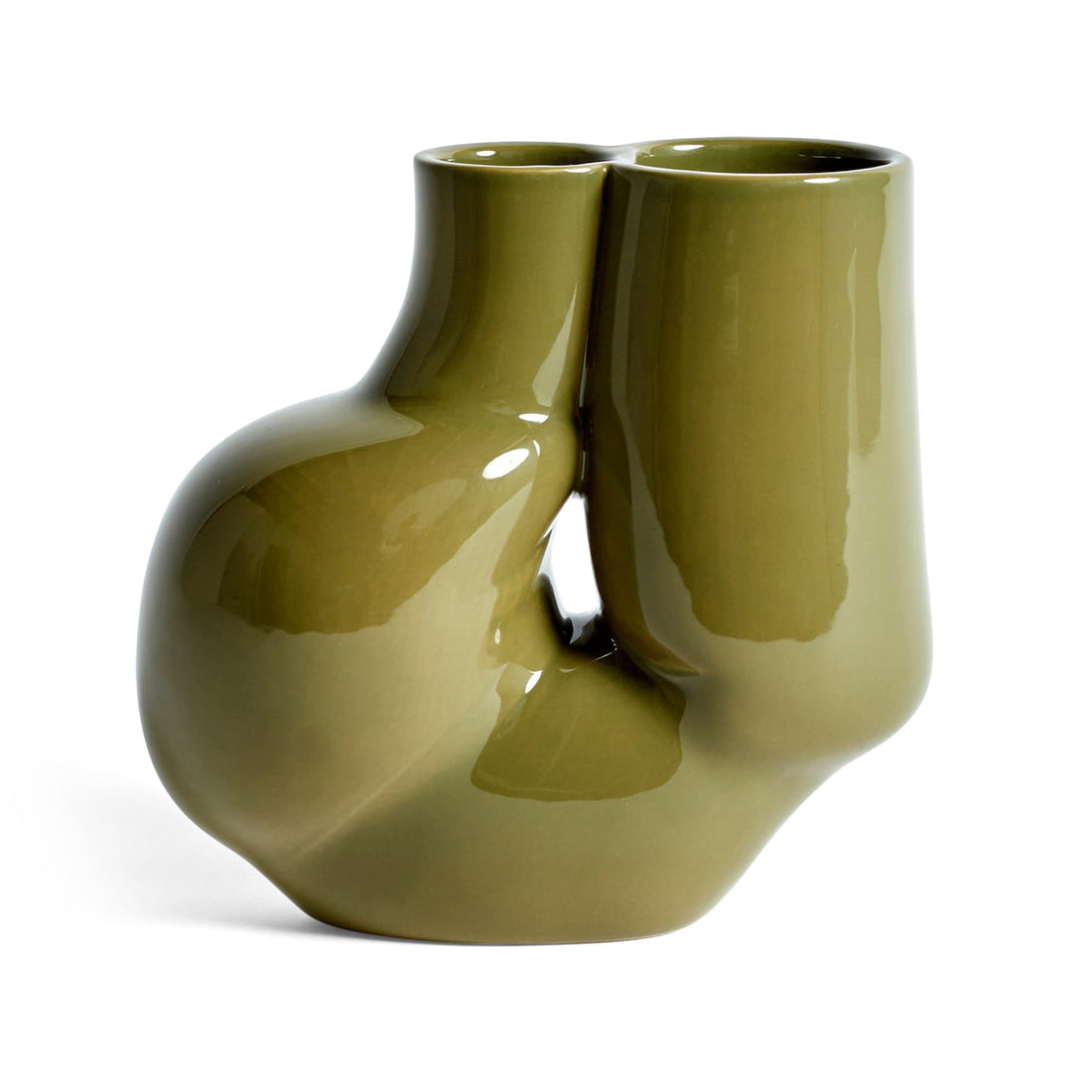 HAY -  Vase &quot;Chubby Vase&quot; in Olive -  - No59 Conceptstore Cologne