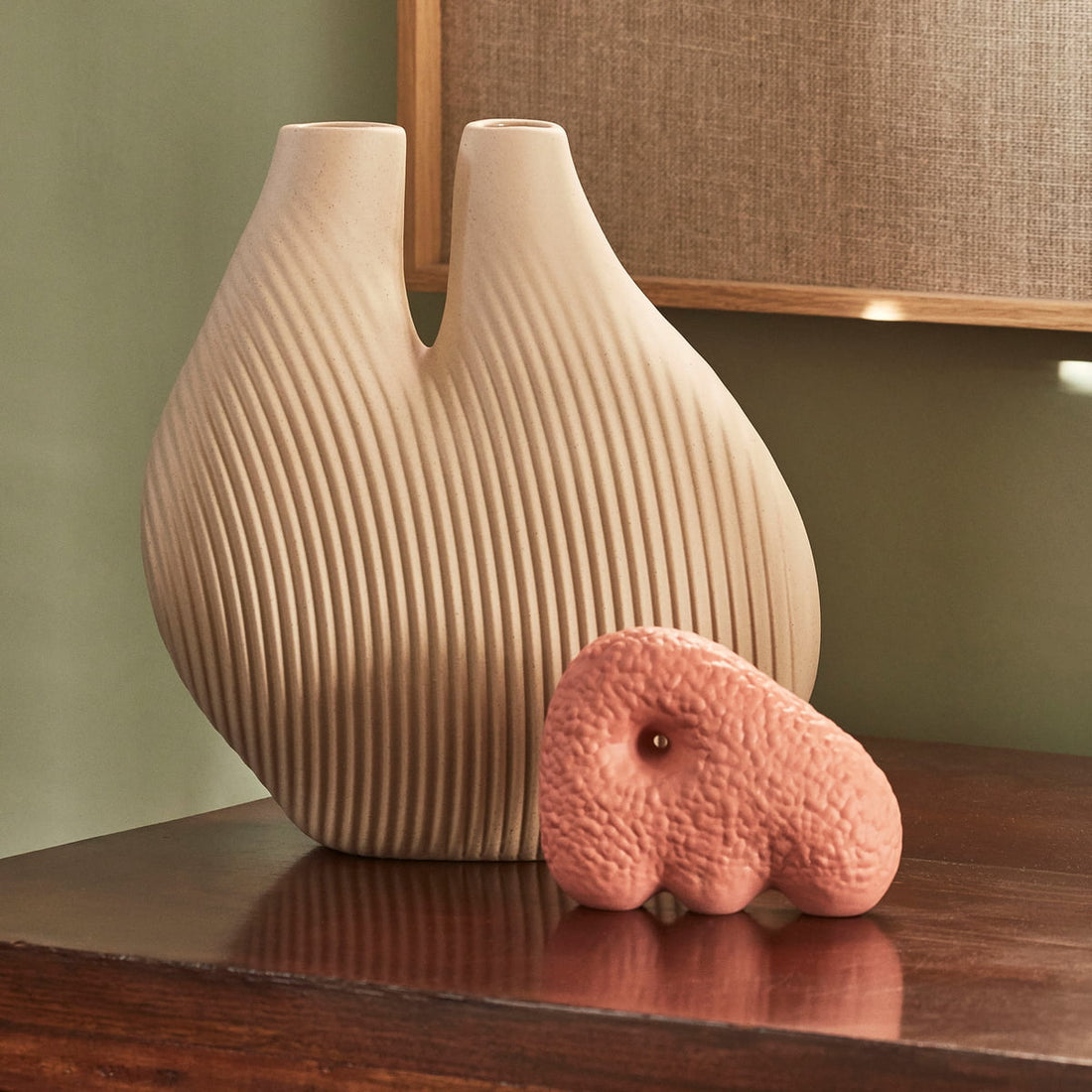 HAY - Vase "Chamber" Hellbeige Vase HAY