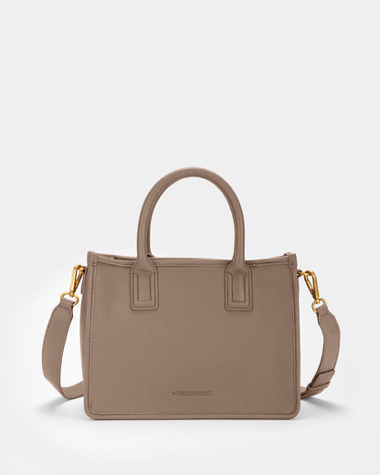 LES VISIONNAIRES - Tasche &quot;Lena&quot; Silky Leather Taupe Brown