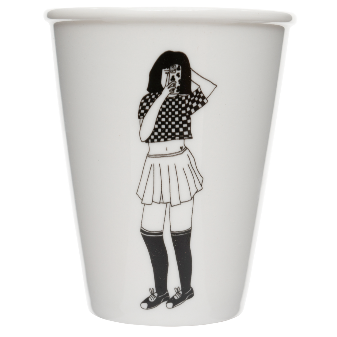 HELEN B - Becher Porzellan "Selfie" -  - No59 Conceptstore Cologne